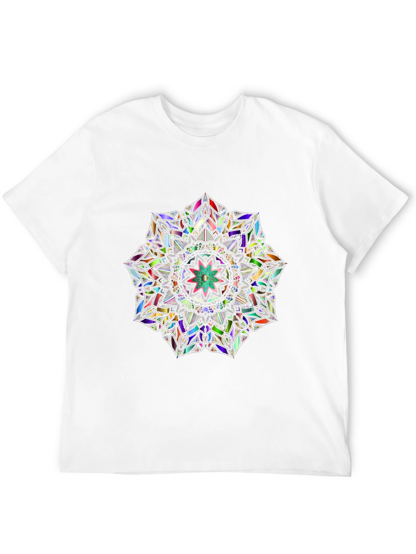 Kaleidoscope Mandala Graphic Tee - Mens Black T-Shirt