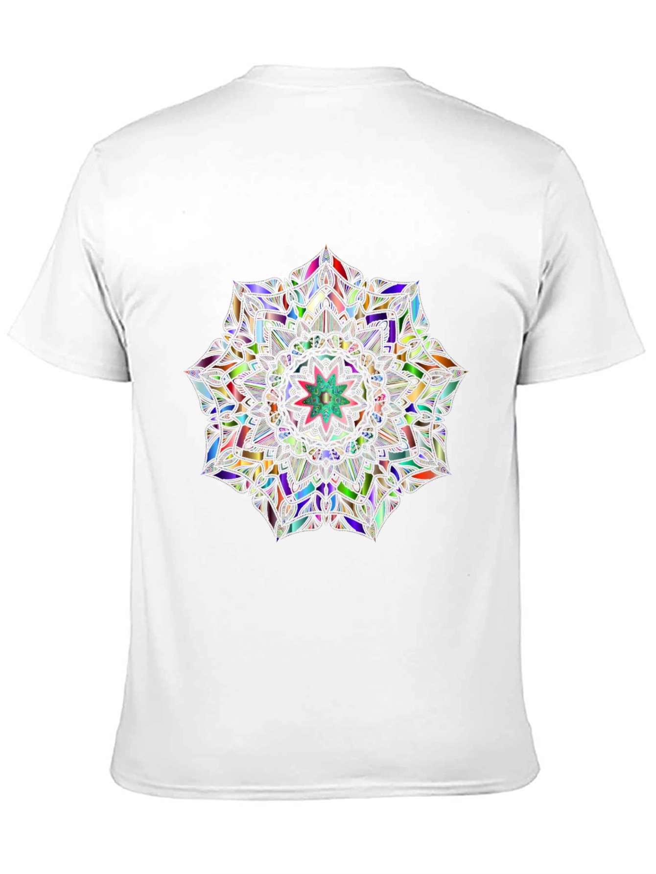 Kaleidoscope Mandala Graphic Tee - Mens Black T-Shirt