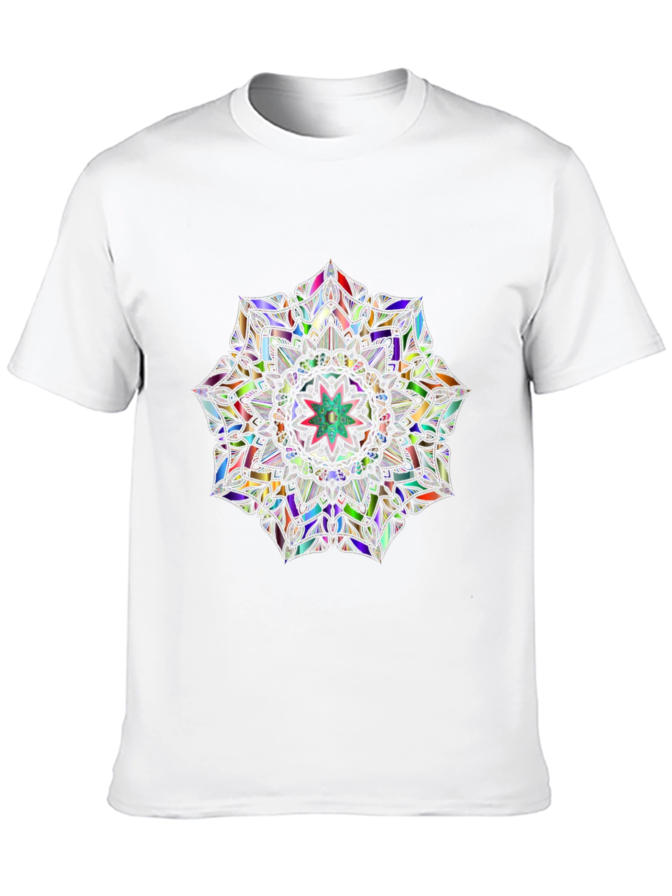 Kaleidoscope Mandala Graphic Tee - Mens Black T-Shirt