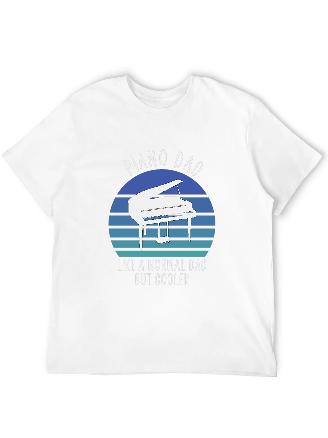 Piano Dad T-Shirt - Cool Dad Tee
