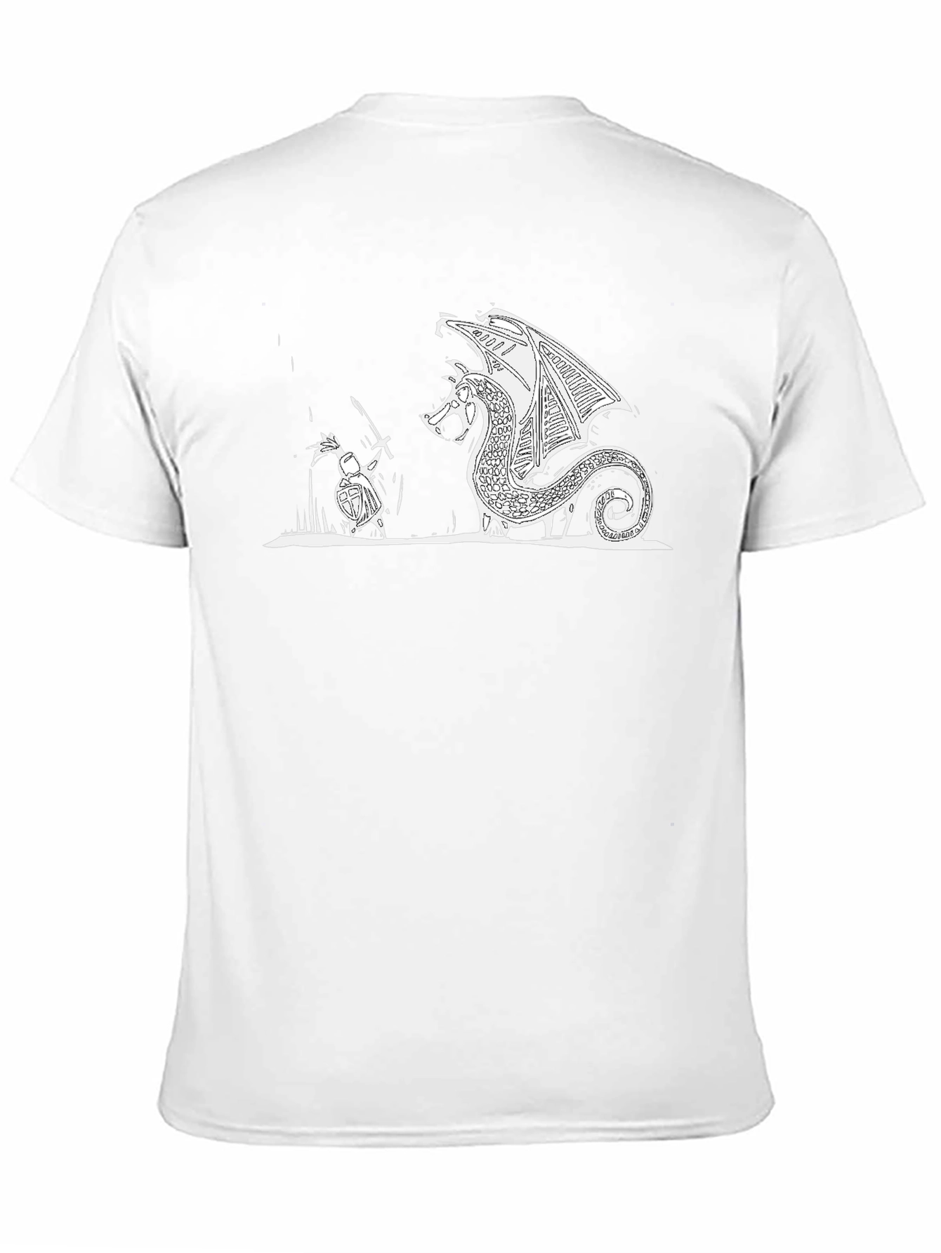 Dragon Slayer Black T-Shirt - Epic Graphic Tee