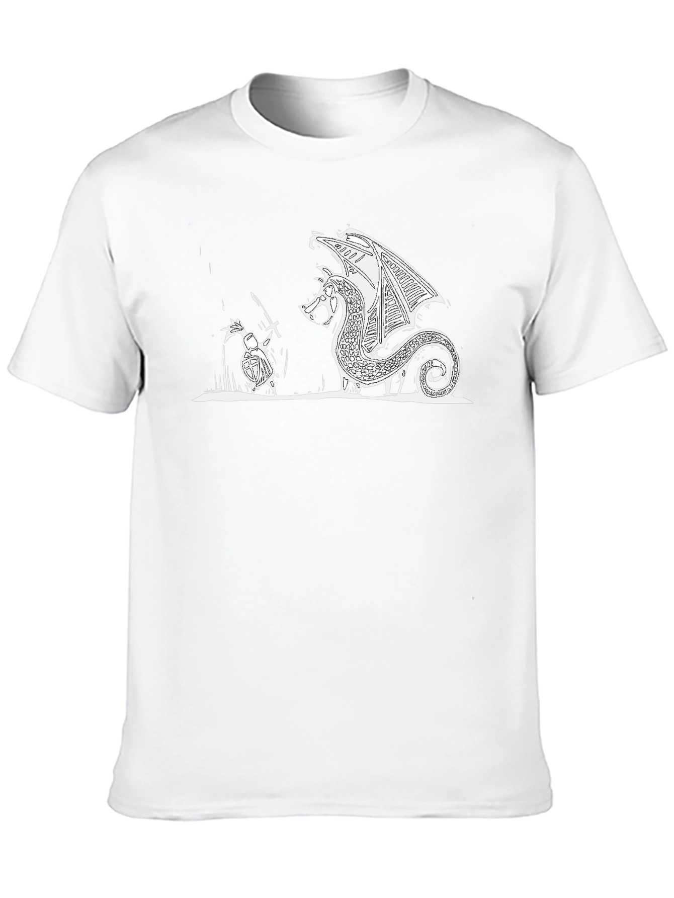 Dragon Slayer Black T-Shirt - Epic Graphic Tee