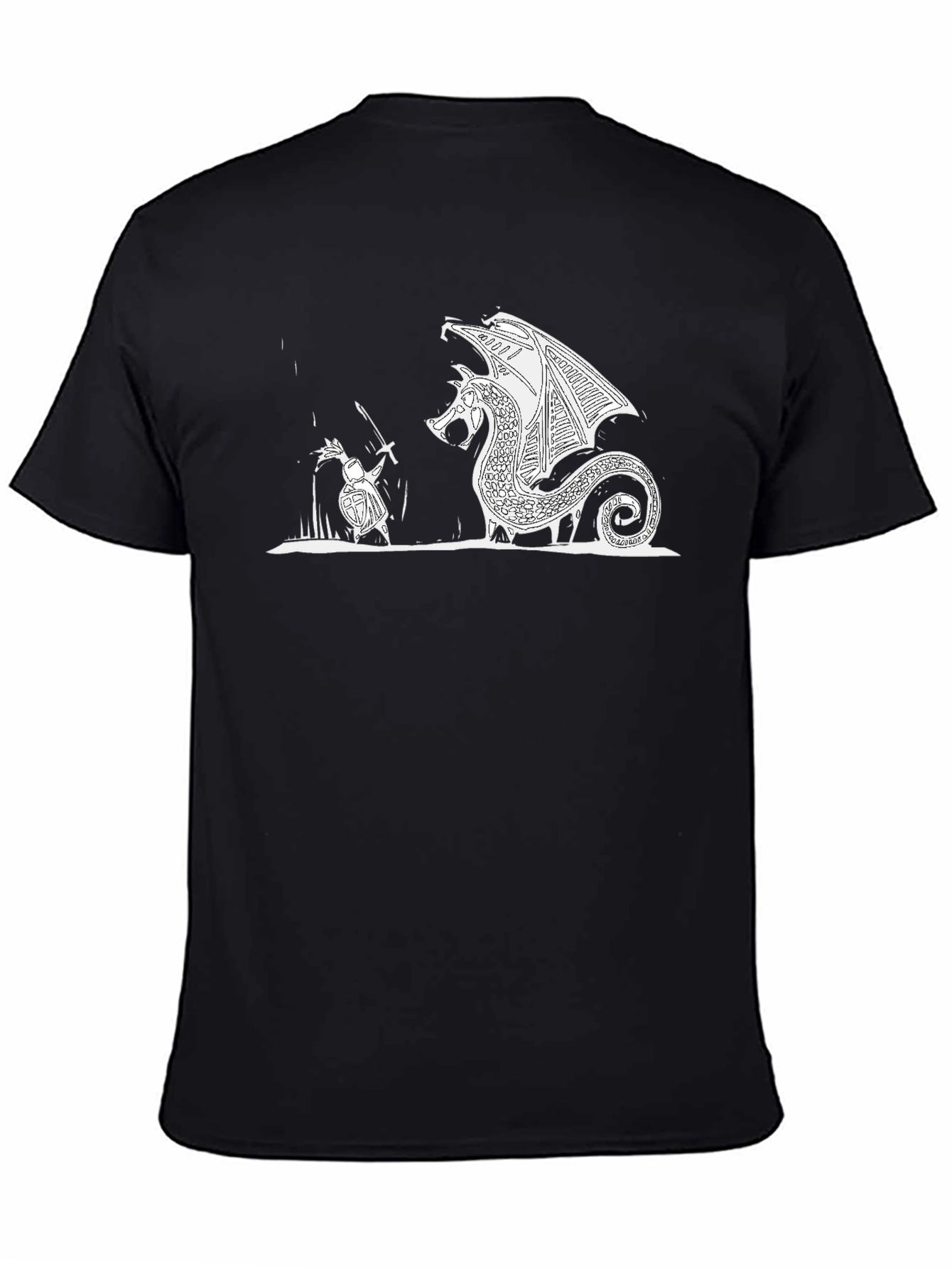 Dragon Slayer Black T-Shirt - Epic Graphic Tee