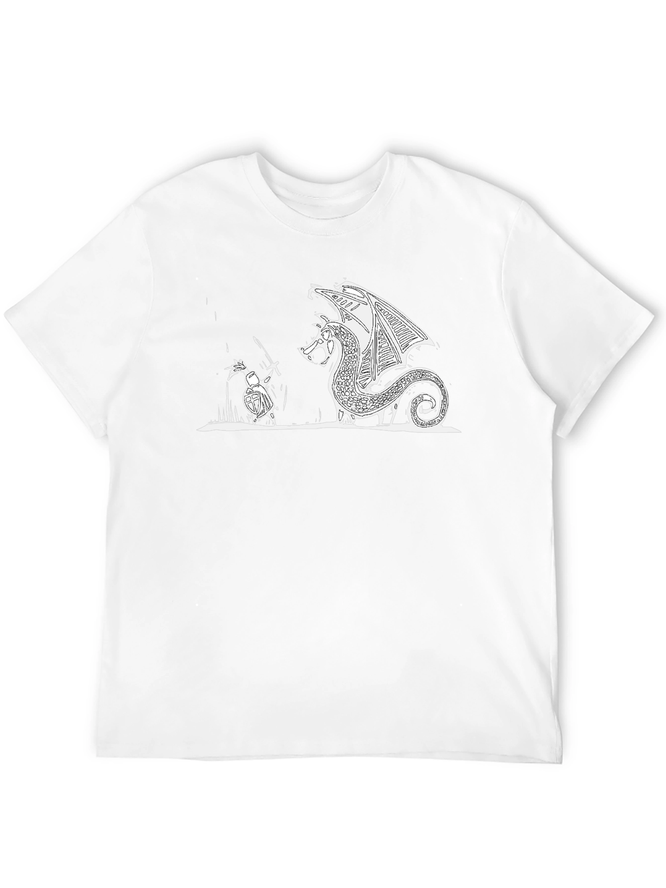 Dragon Slayer Black T-Shirt - Epic Graphic Tee