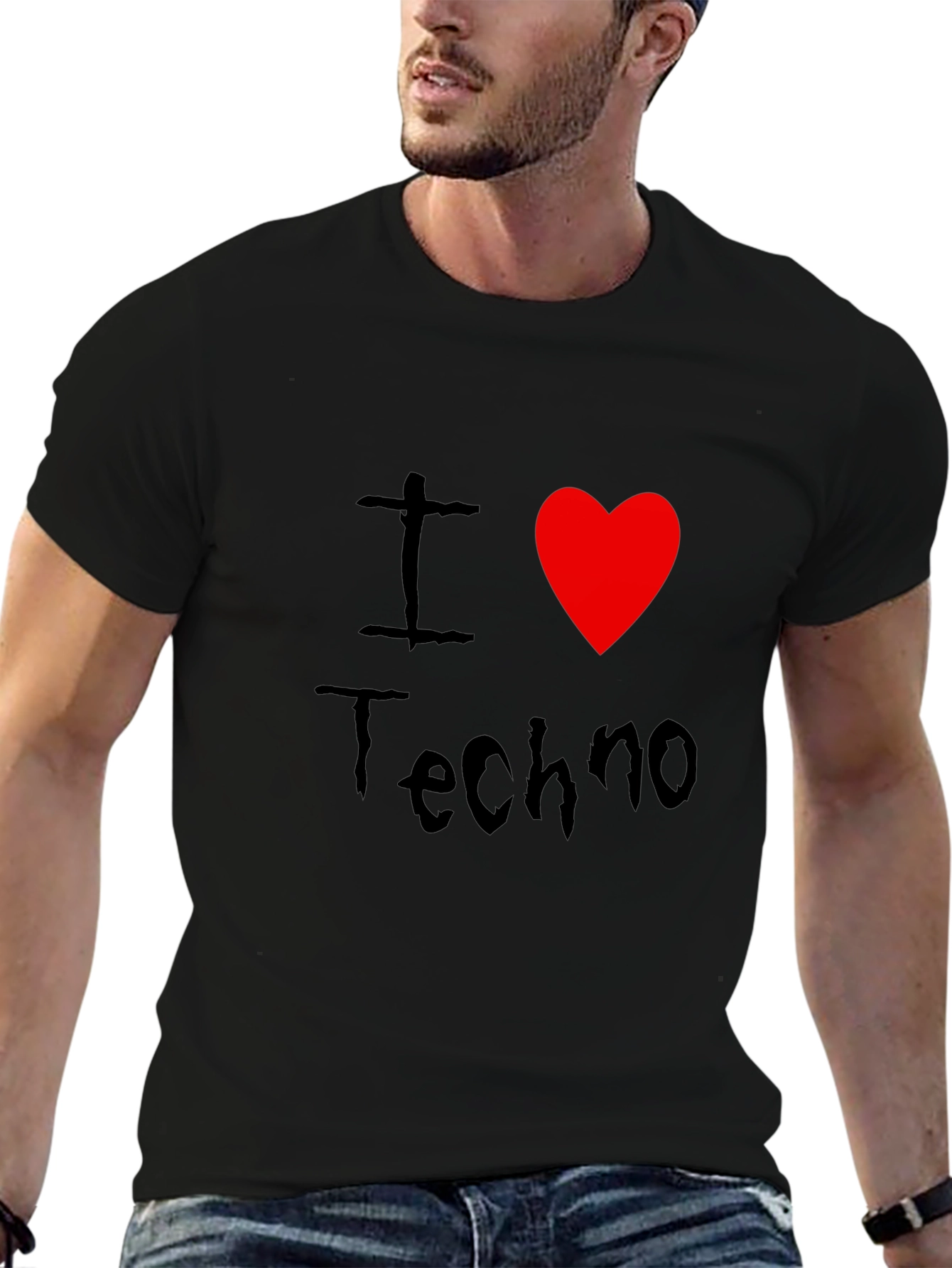I Love Techno T-Shirt - Graphic Tee