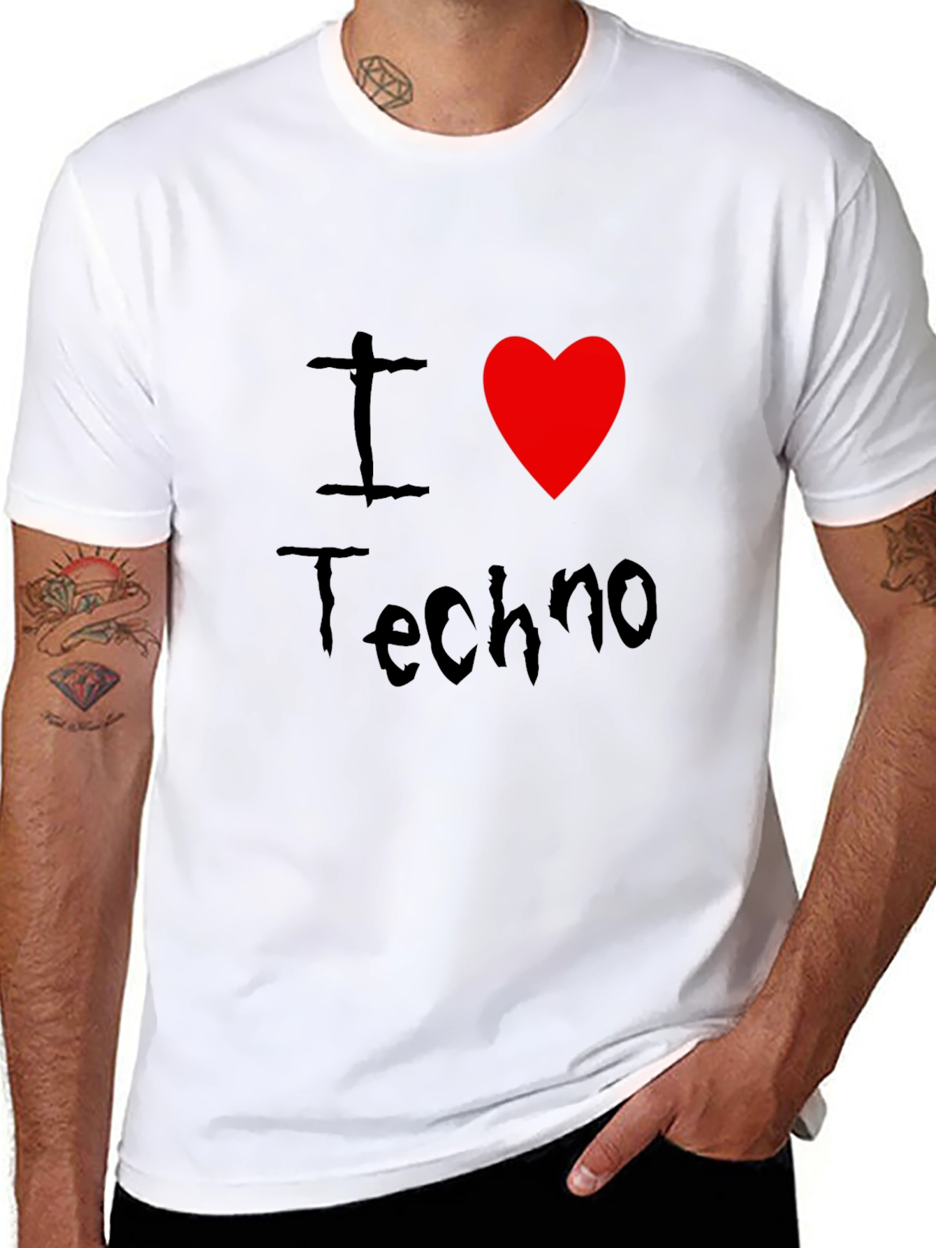 I Love Techno T-Shirt - Graphic Tee
