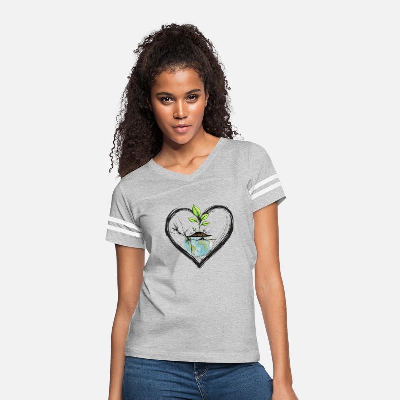 Cracked Earth Grows Hope Eco Heart Design