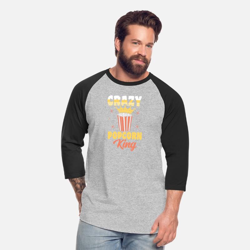 Crazy Popcorn King Funny Popped Corn Gift