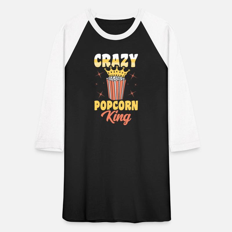 Crazy Popcorn King Funny Popped Corn Gift