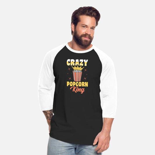 Crazy Popcorn King Funny Popped Corn Gift