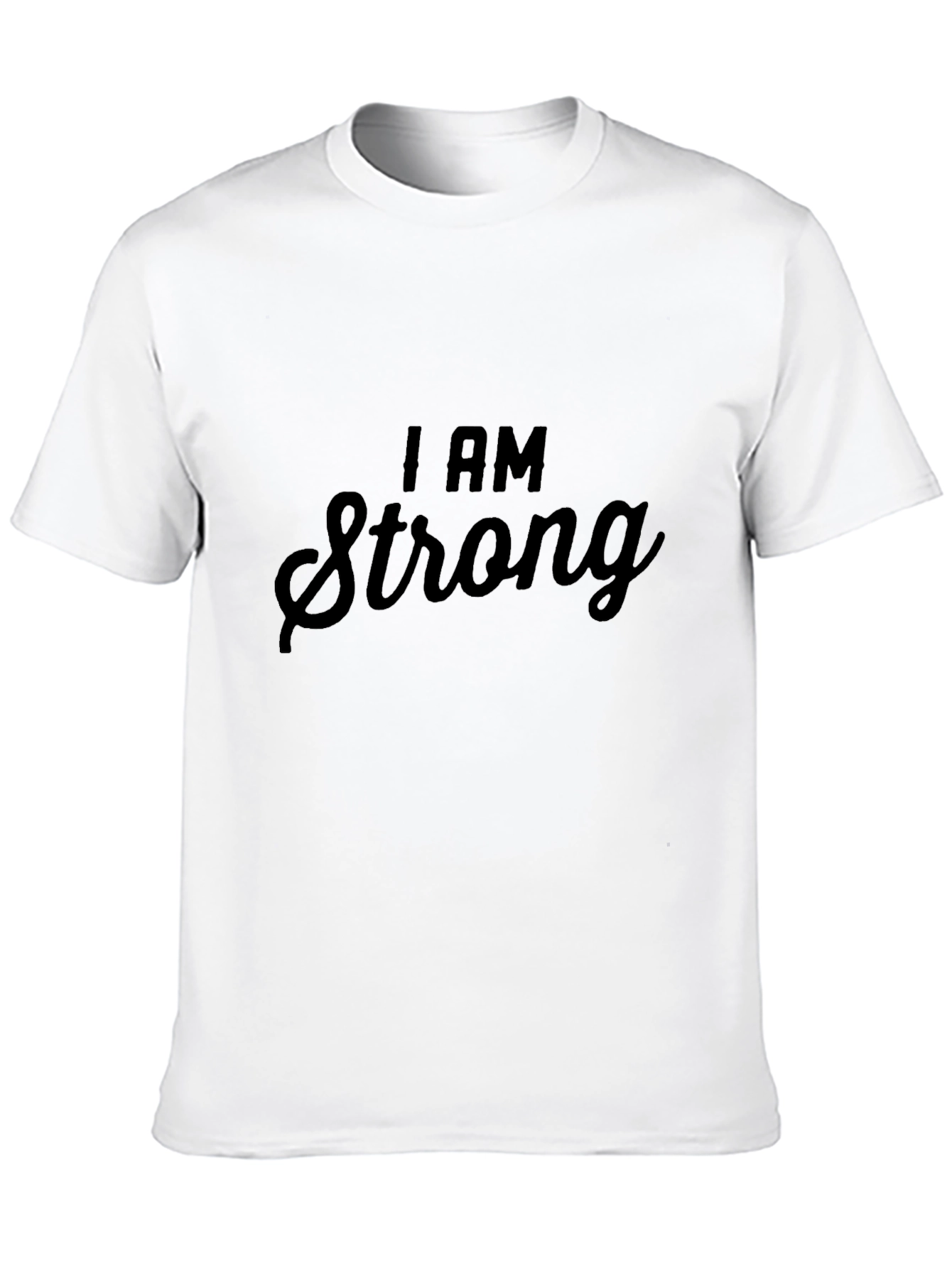 I AM Strong Black T-Shirt