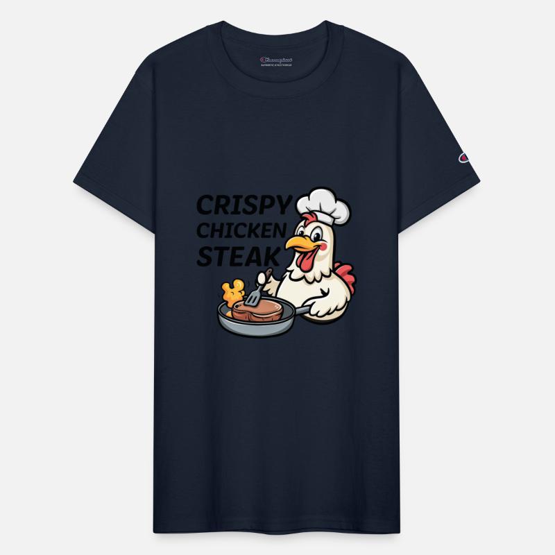 Crispy Chicken Steak Cute Cartoon Food Pun Kawaii