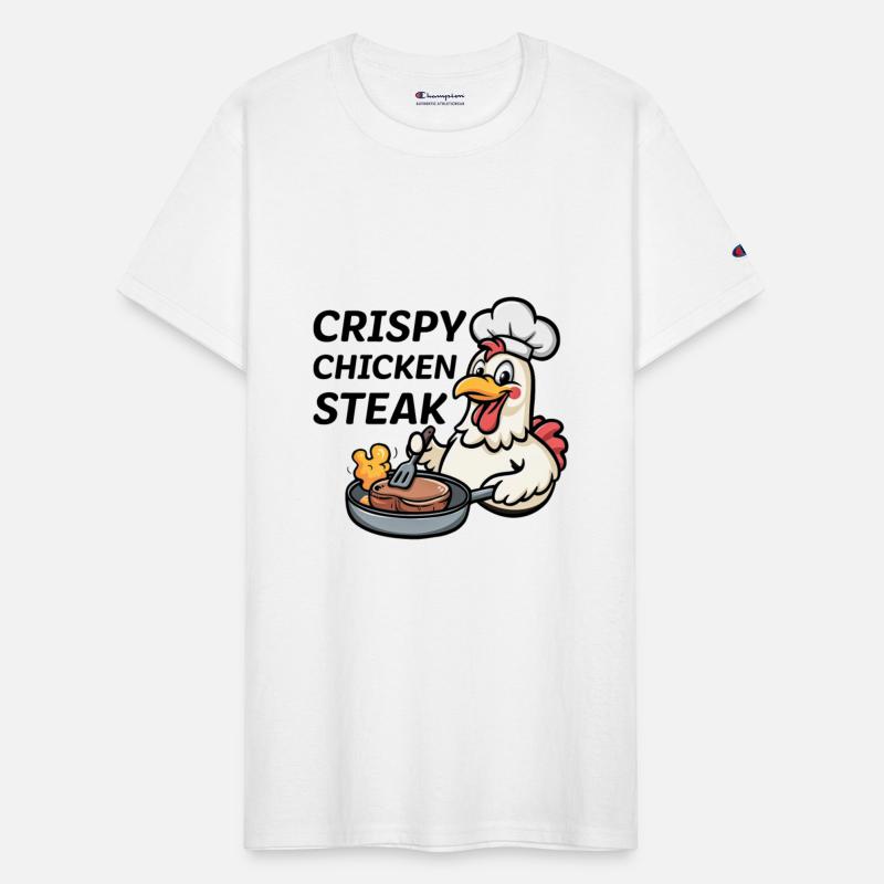 Crispy Chicken Steak Cute Cartoon Food Pun Kawaii