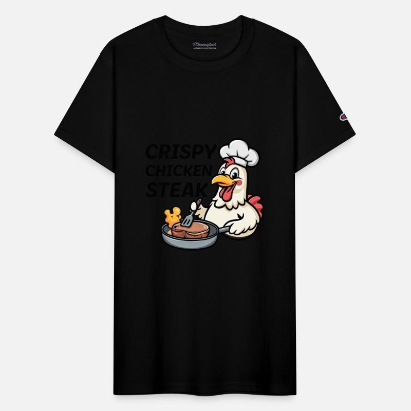 Crispy Chicken Steak Cute Cartoon Food Pun Kawaii