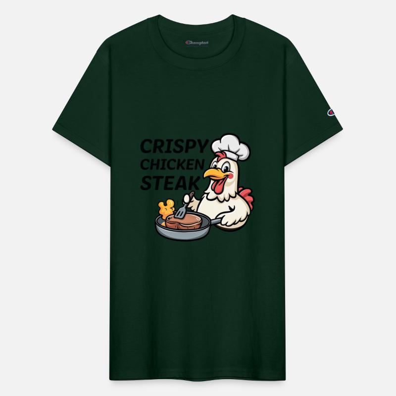 Crispy Chicken Steak Cute Cartoon Food Pun Kawaii