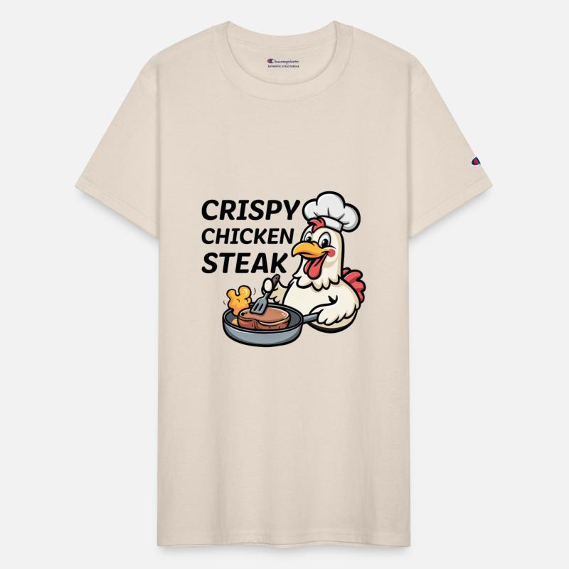 Crispy Chicken Steak Cute Cartoon Food Pun Kawaii