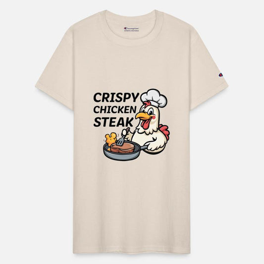 Crispy Chicken Steak Cute Cartoon Food Pun Kawaii