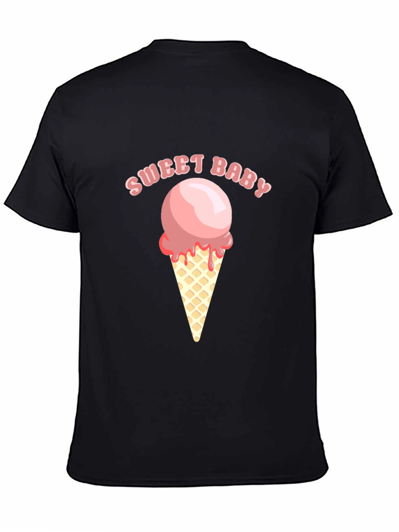 Sweet Baby Ice Cream Graphic Tee - Soft Cotton