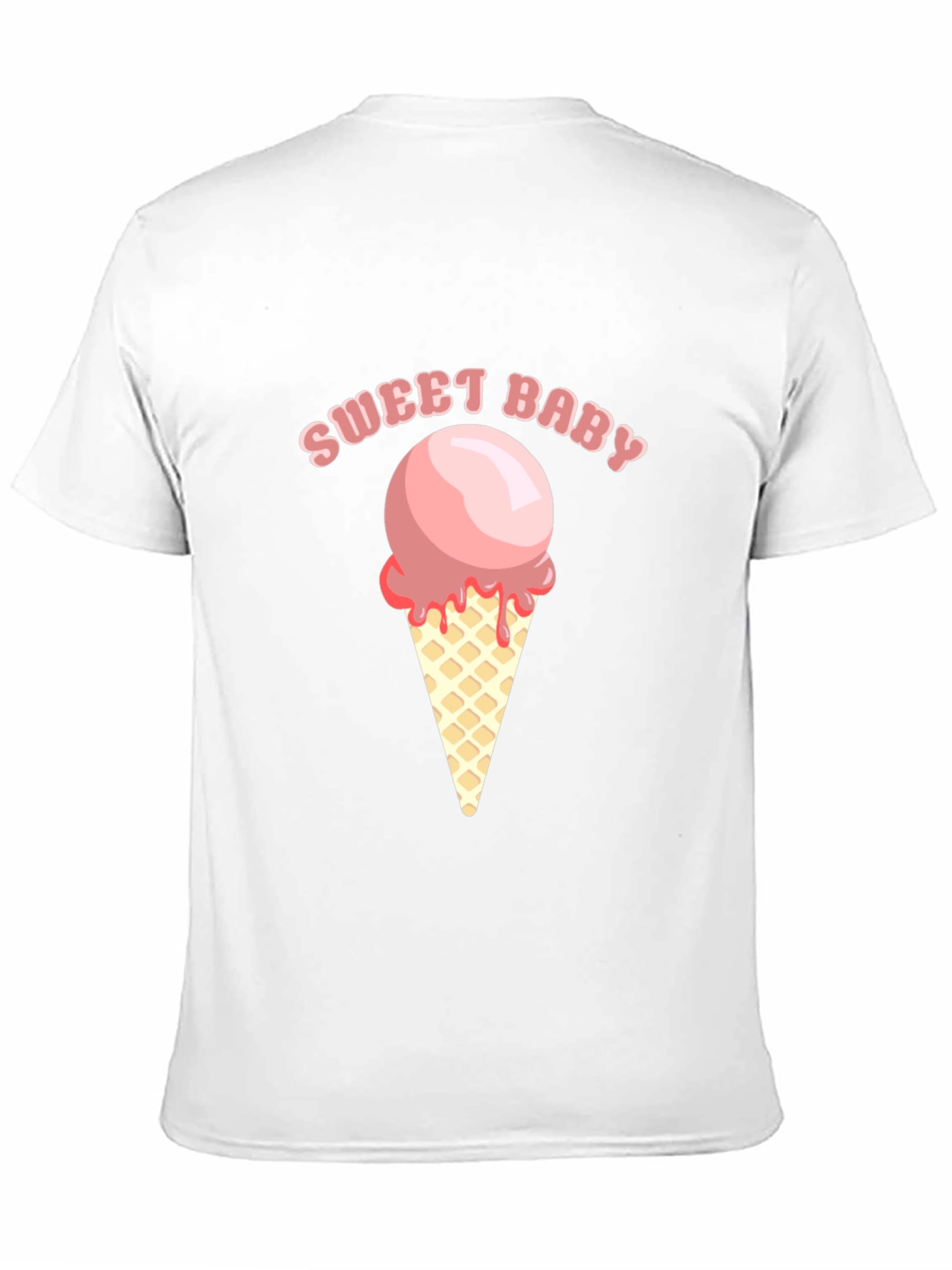 Sweet Baby Ice Cream Graphic Tee - Soft Cotton