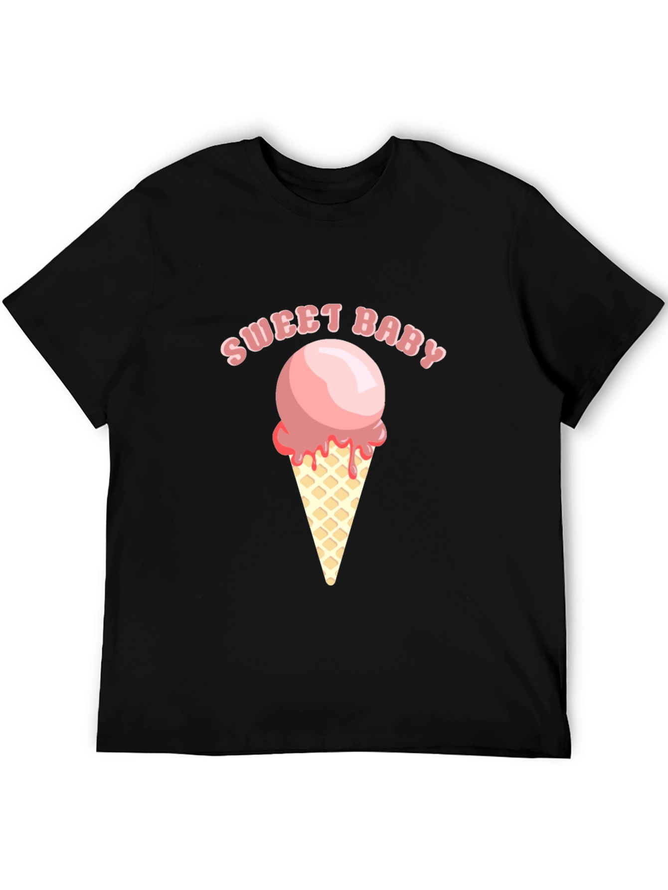 Sweet Baby Ice Cream Graphic Tee - Soft Cotton