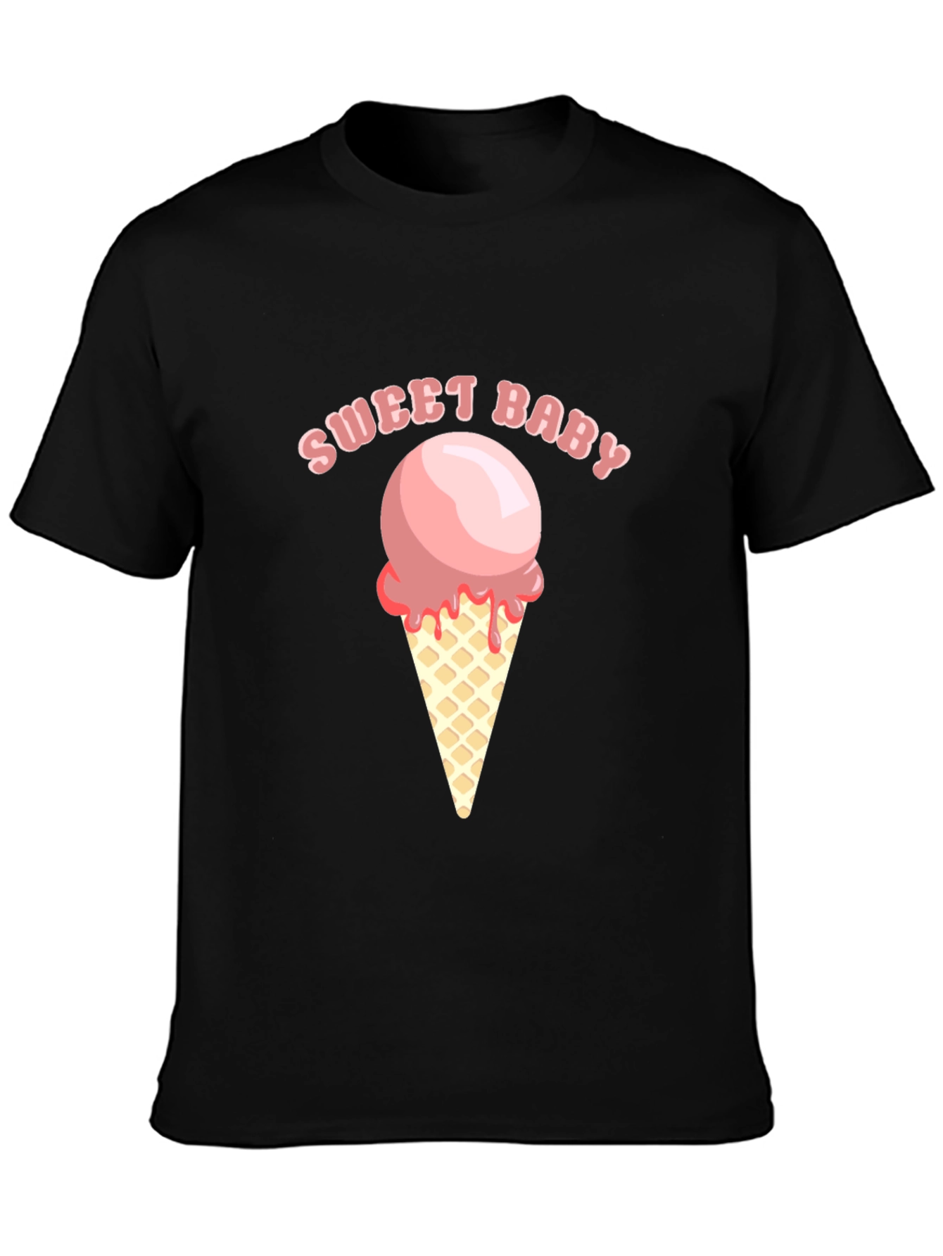 Sweet Baby Ice Cream Graphic Tee - Soft Cotton