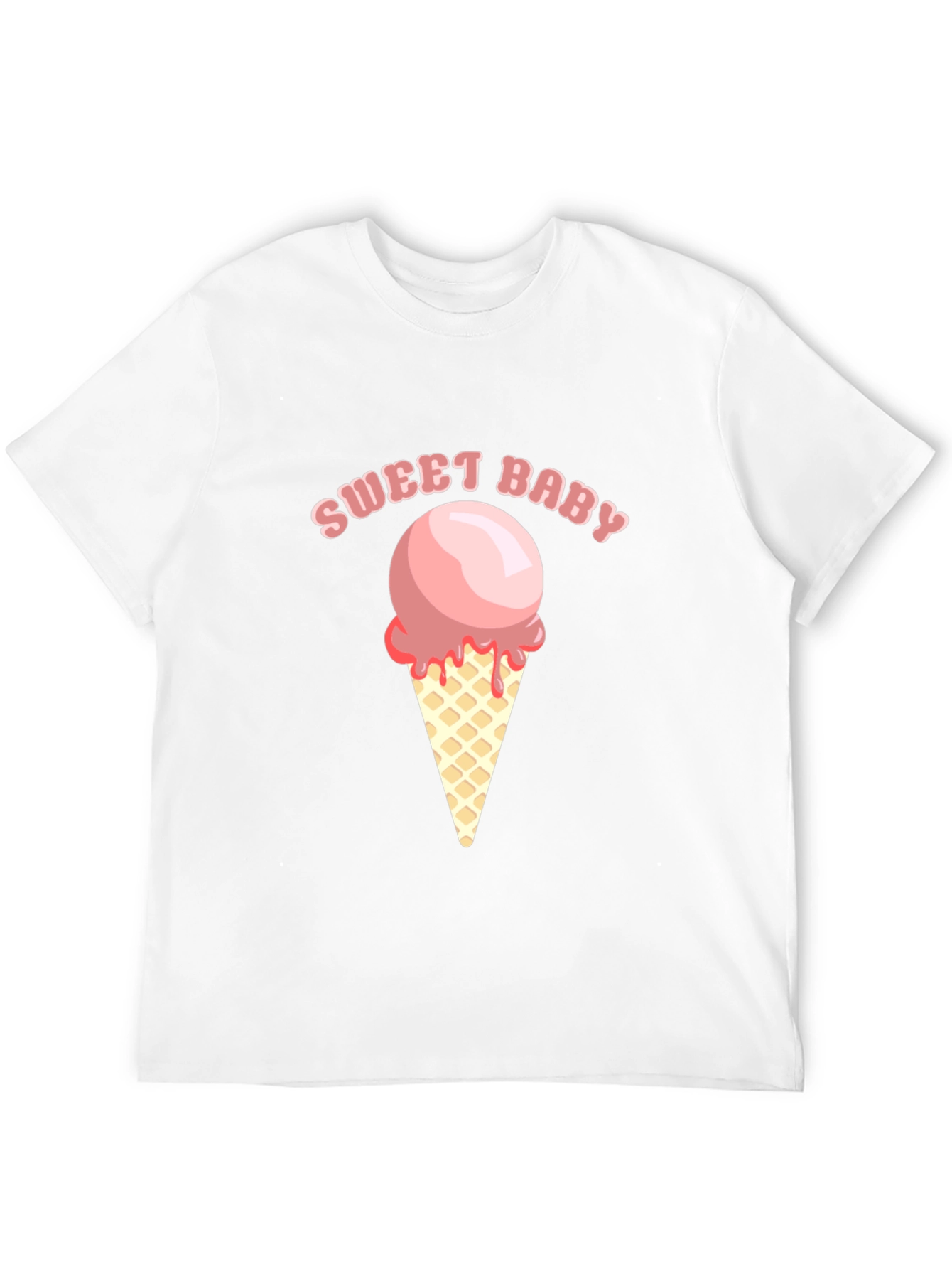 Sweet Baby Ice Cream Graphic Tee - Soft Cotton