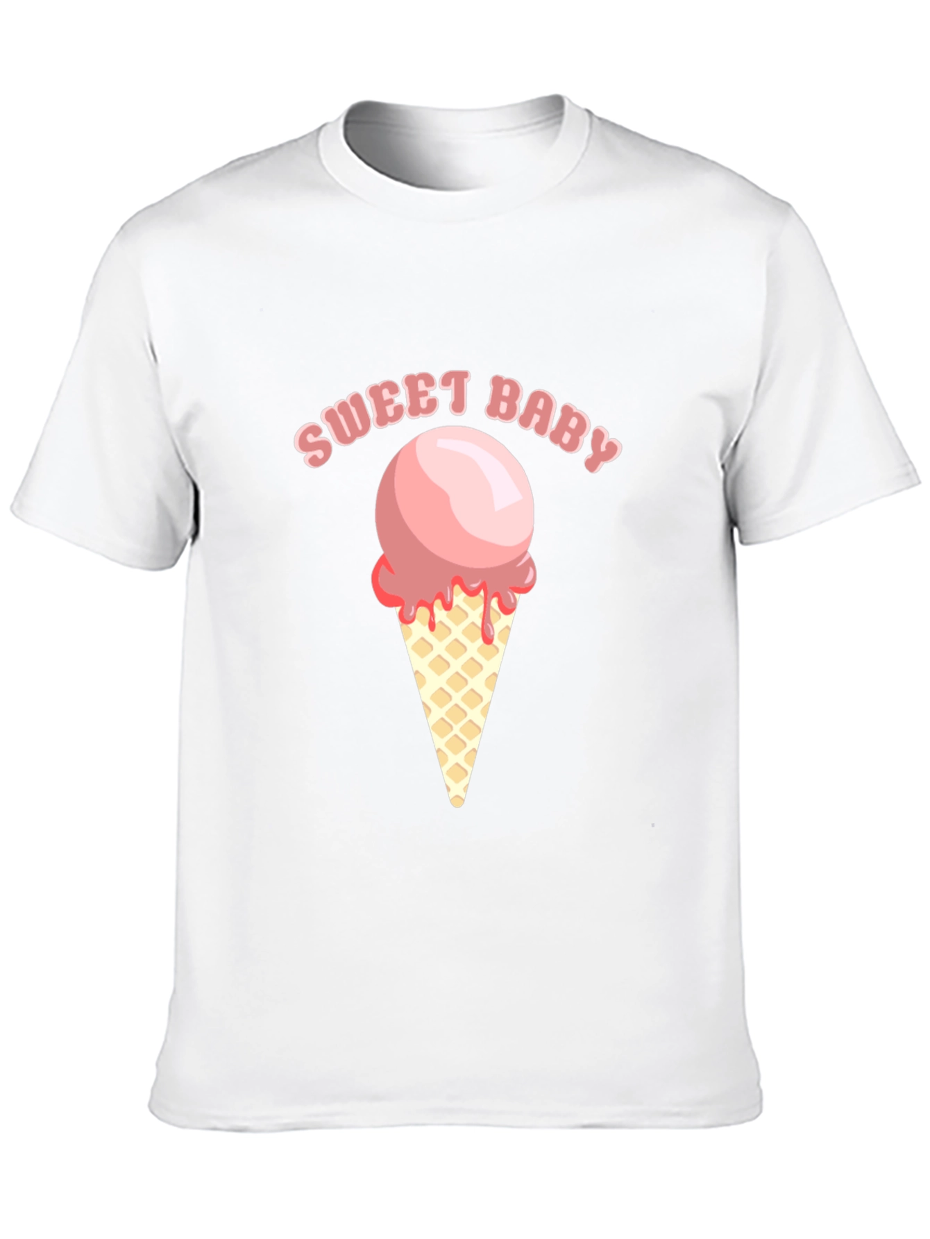Sweet Baby Ice Cream Graphic Tee - Soft Cotton