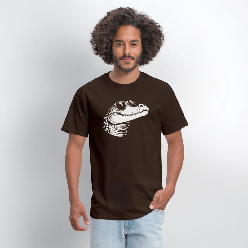 Crocodile wearing glasses