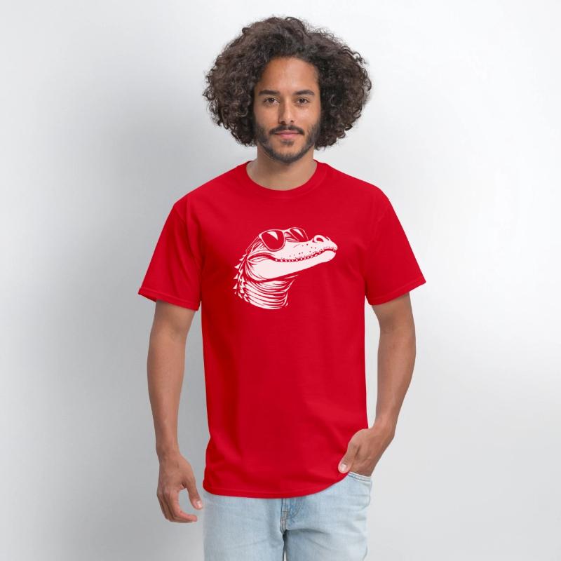 Crocodile wearing glasses