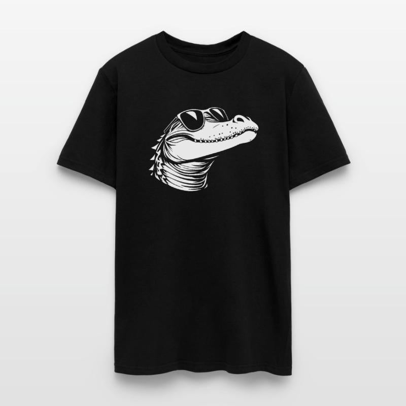 Crocodile wearing glasses