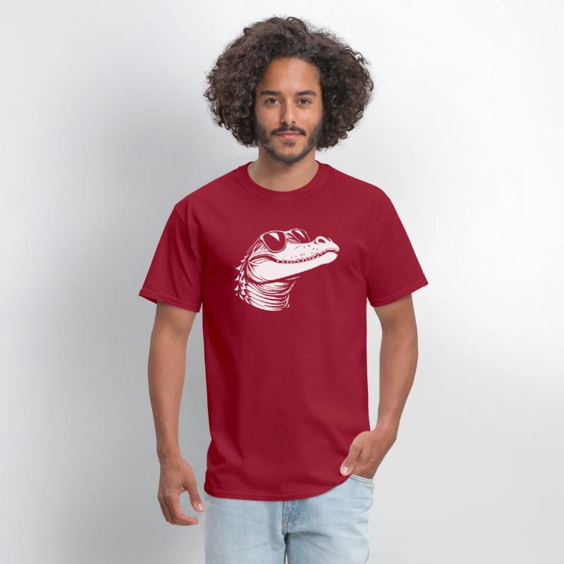 Crocodile wearing glasses