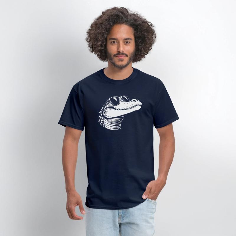 Crocodile wearing glasses