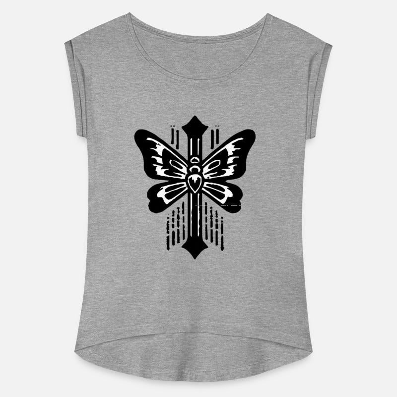 Crossed Butterfly Tattoo