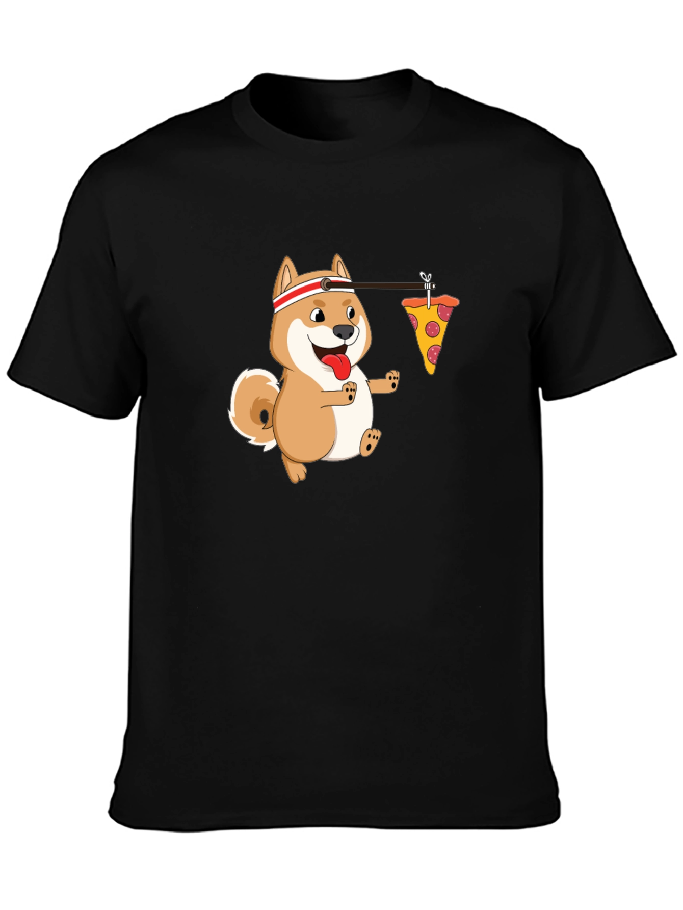 Funny Shiba Pizza Run T-Shirt
