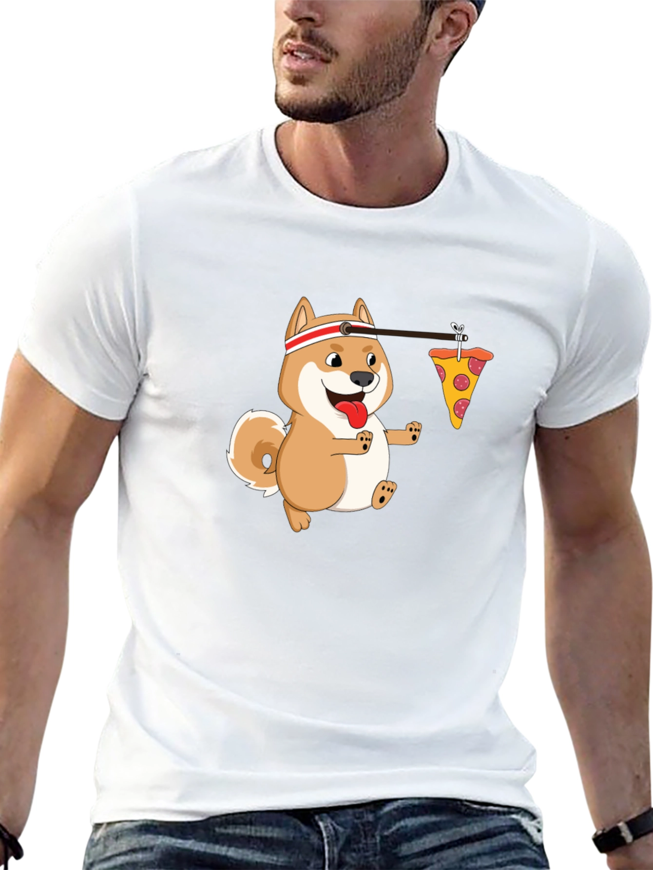 Funny Shiba Pizza Run T-Shirt