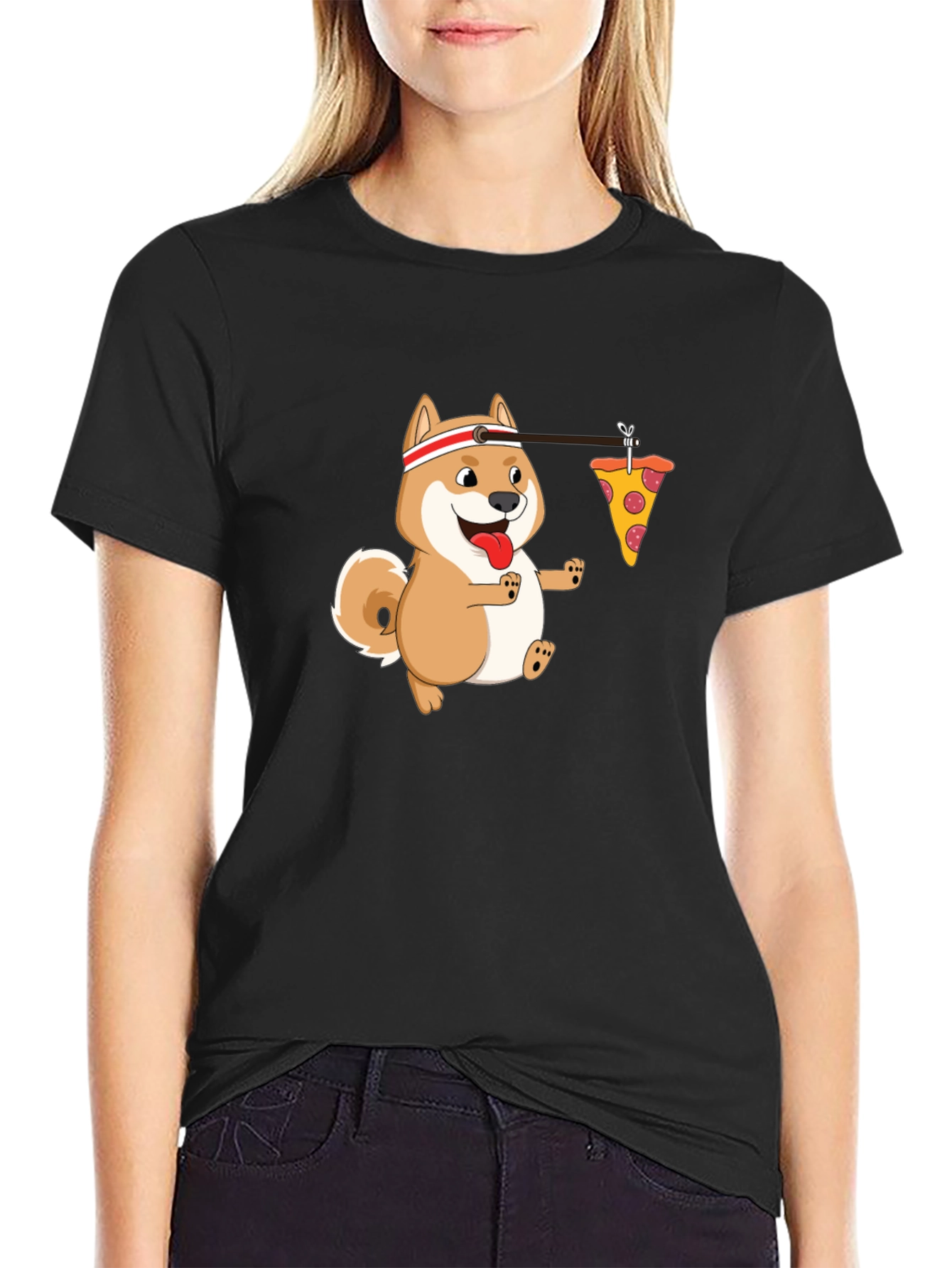 Funny Shiba Pizza Run T-Shirt