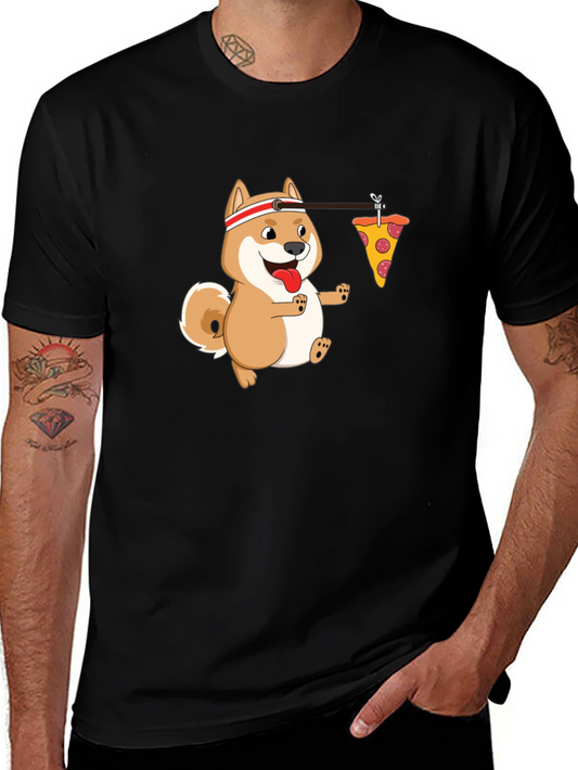 Funny Shiba Pizza Run T-Shirt