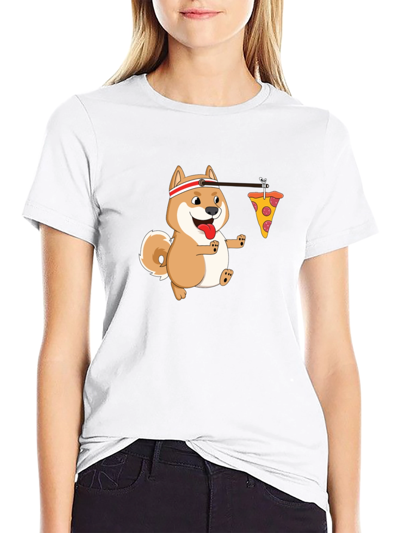 Funny Shiba Pizza Run T-Shirt