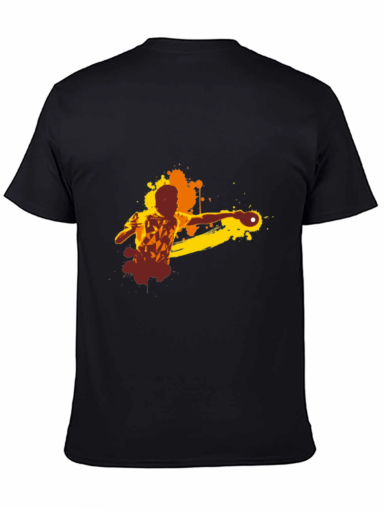 Ping Pong Graphic Tee - Sporty Black T-Shirt
