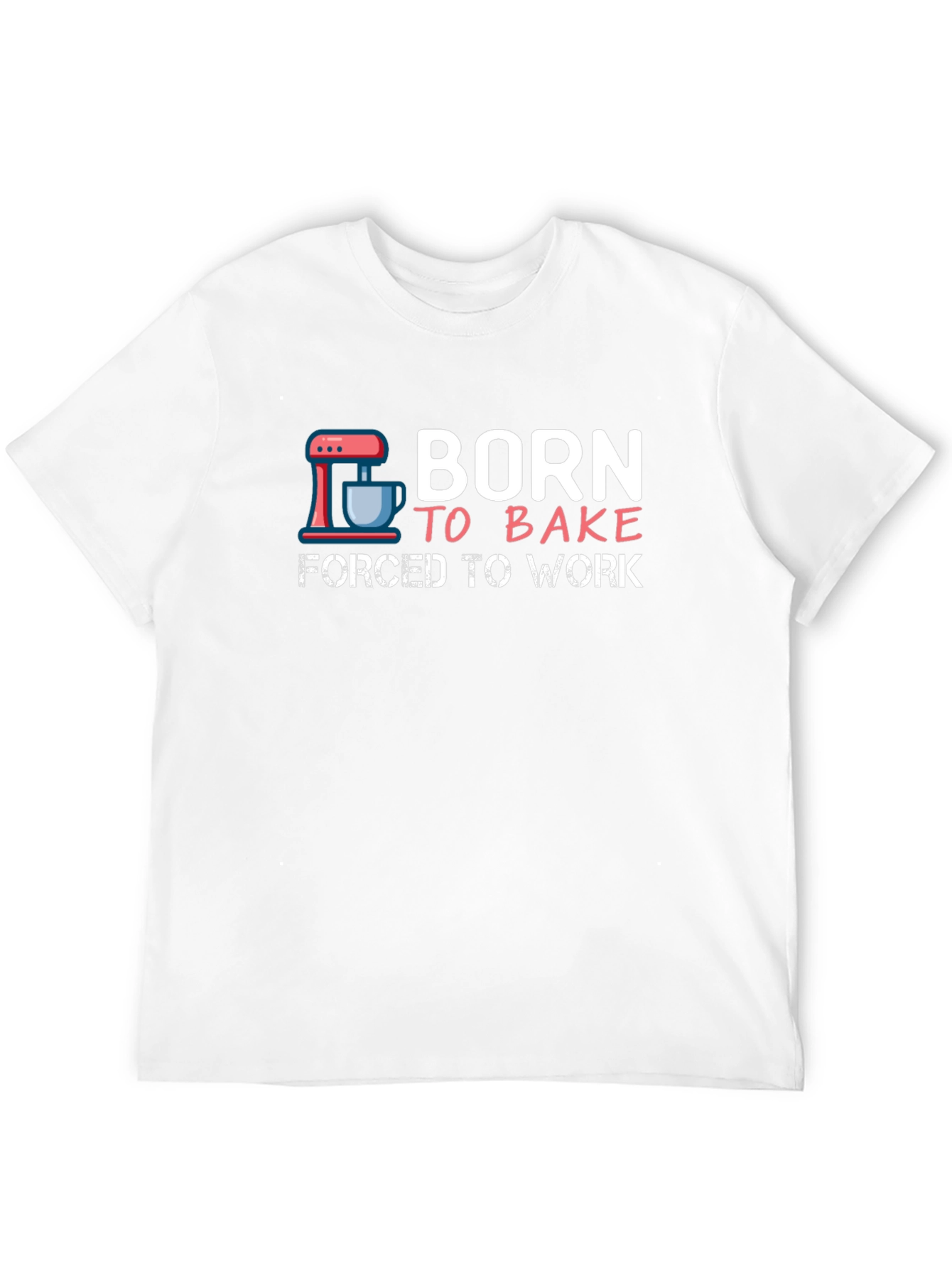 Born to Bake Mens Black Graphic Tee