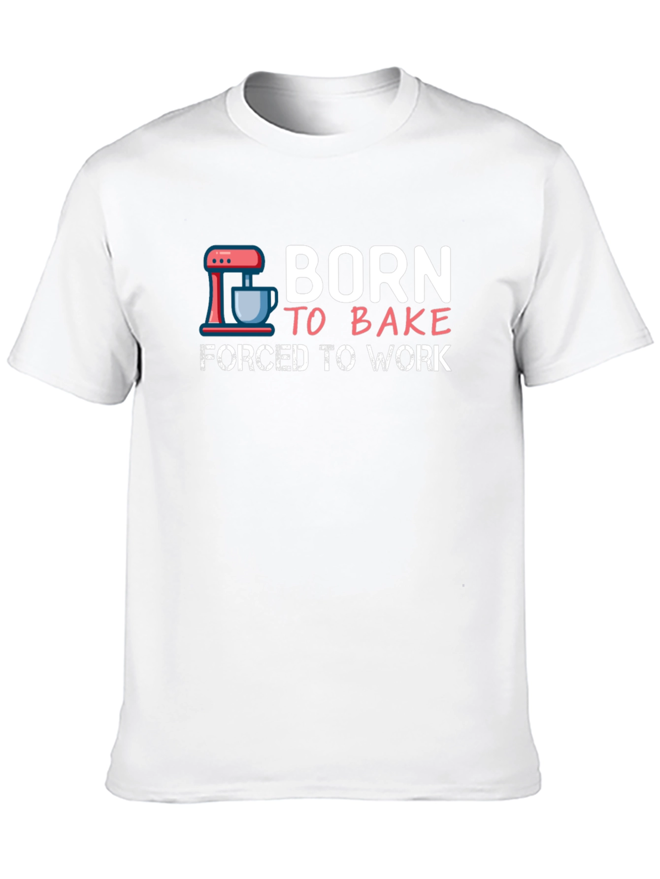 Born to Bake Mens Black Graphic Tee