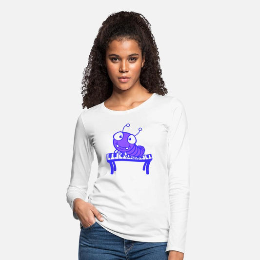 Cute Caterpillar Plays Keyboard Piano Keys Animal