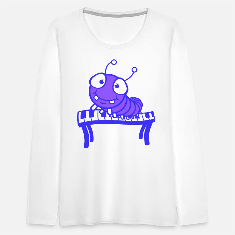 Cute Caterpillar Plays Keyboard Piano Keys Animal