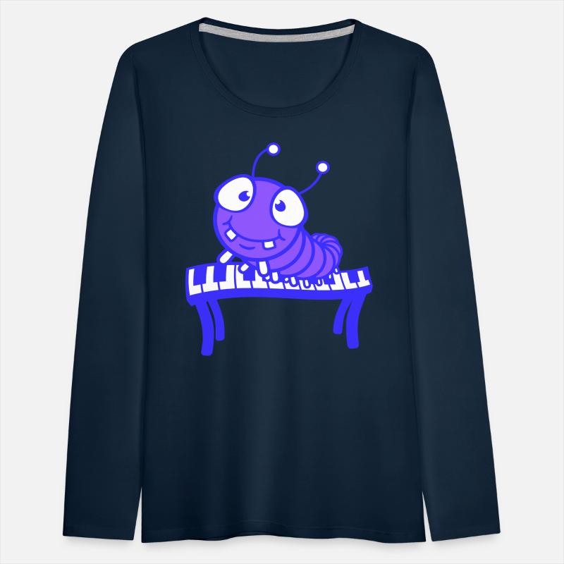 Cute Caterpillar Plays Keyboard Piano Keys Animal