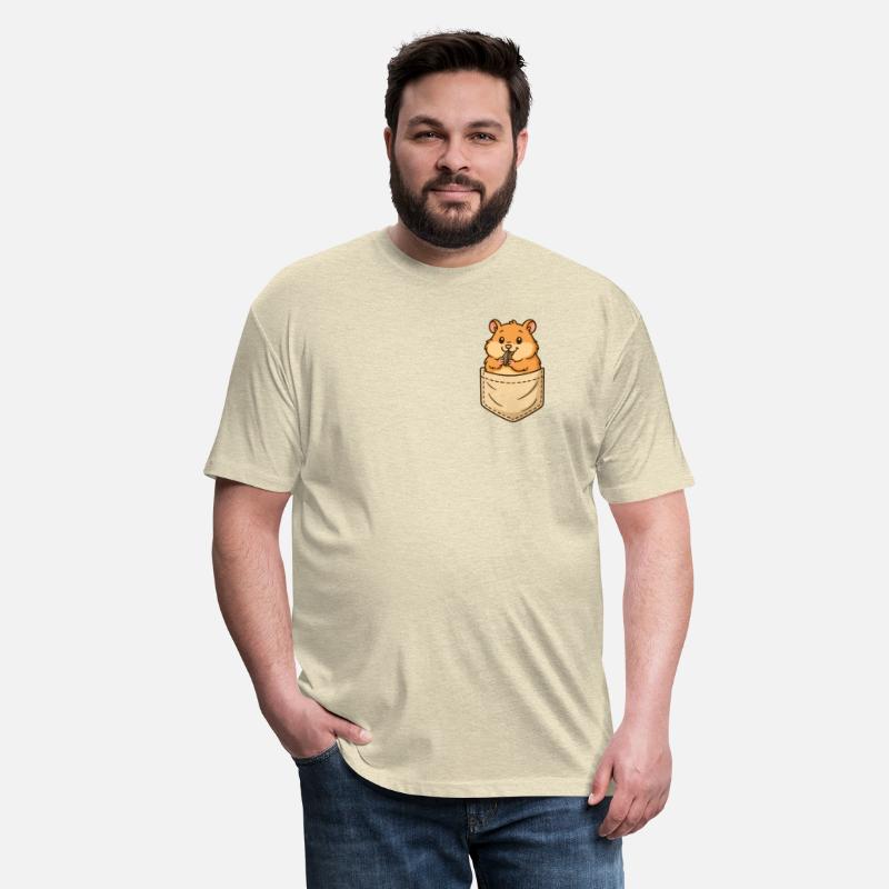 Cute Hamster in Pocket Eating Sunflower Seed