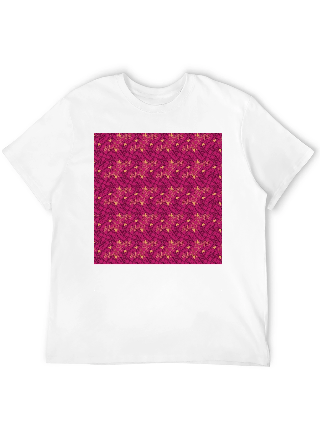Patterned Black T-Shirt