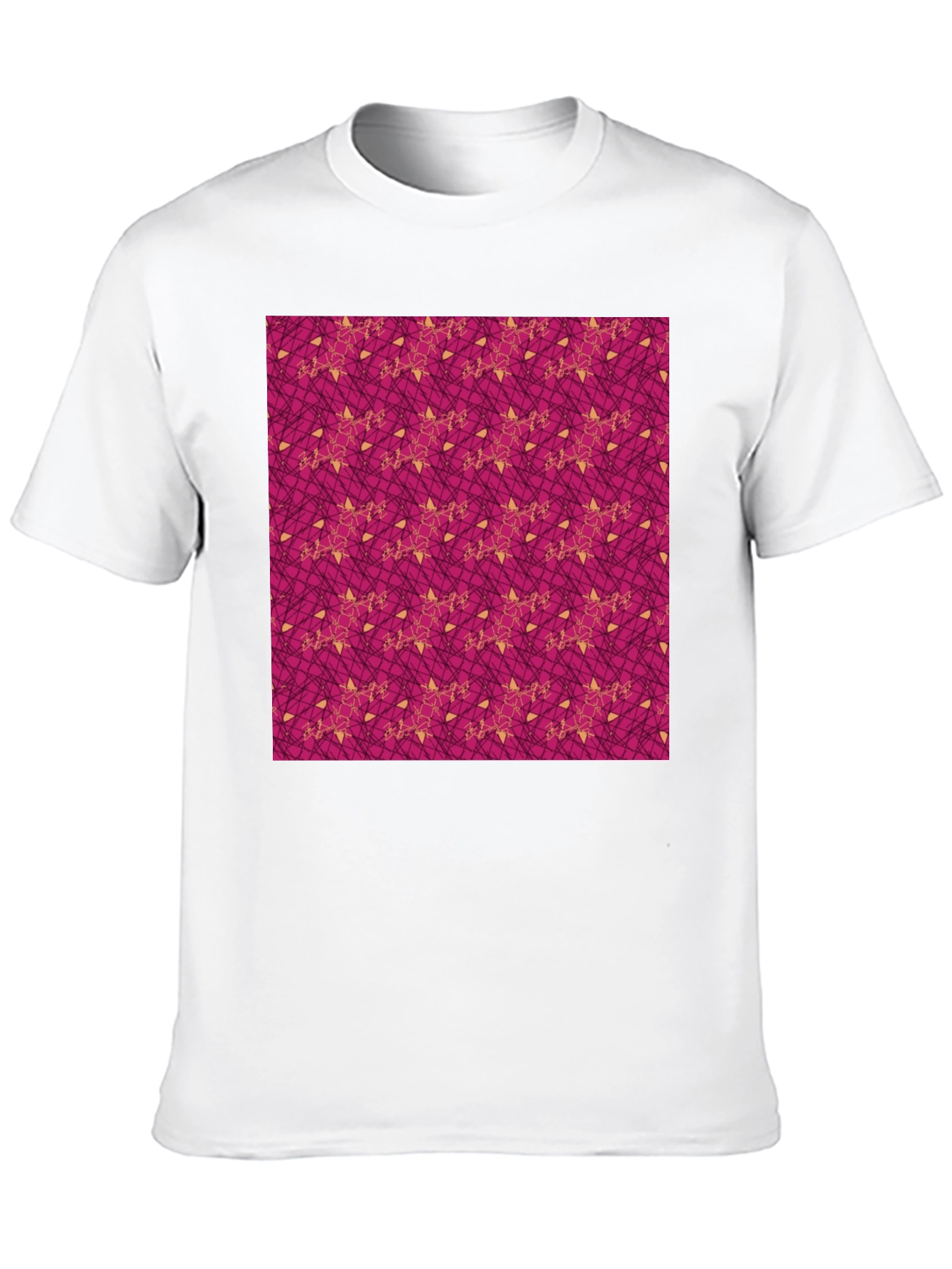 Patterned Black T-Shirt