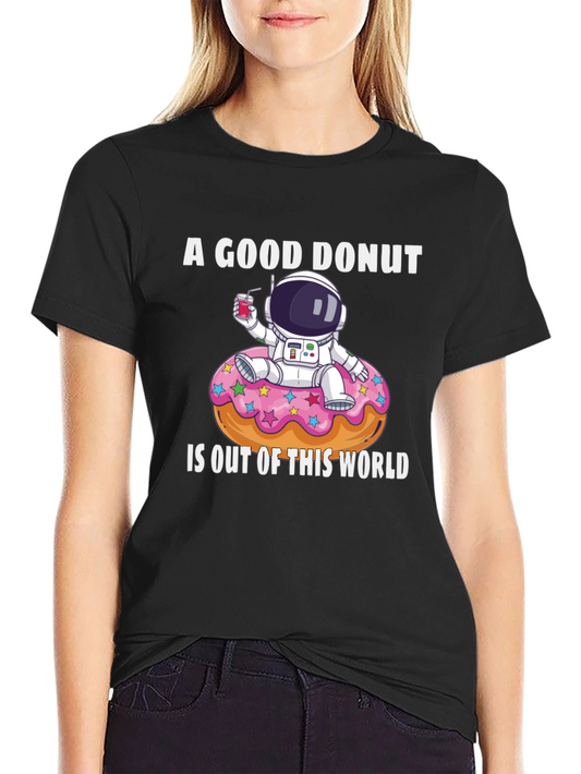 Astronaut Donut T-Shirt - Out of This World Style!