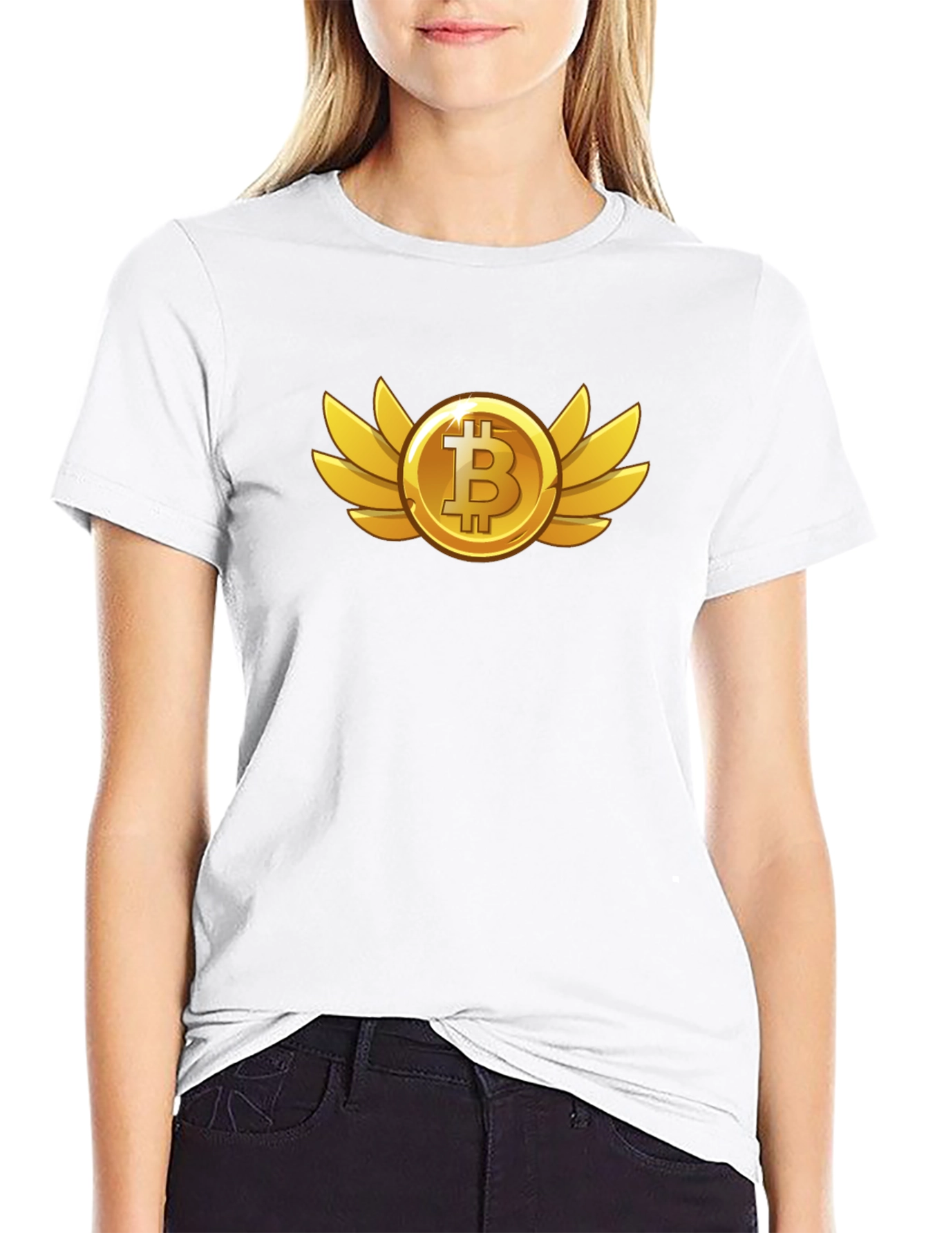 Bitcoin Wings Graphic Tee - Crypto Fan Apparel