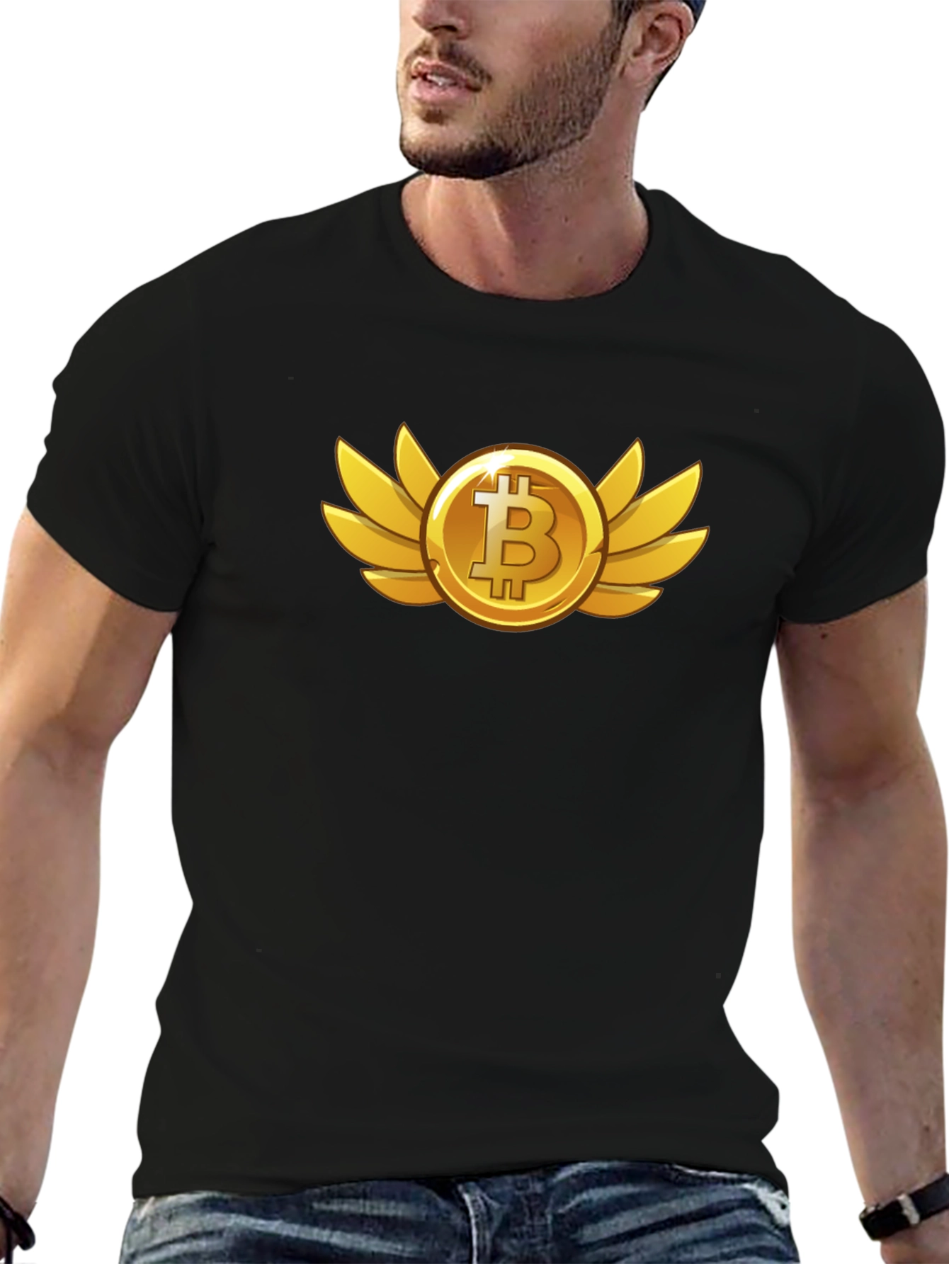 Bitcoin Wings Graphic Tee - Crypto Fan Apparel